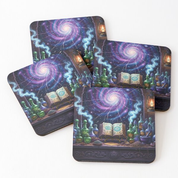 Item preview, Cosmic Witch's Apothecary - Vibrant Celestial Magic Art designed and sold by Haunted Hues.