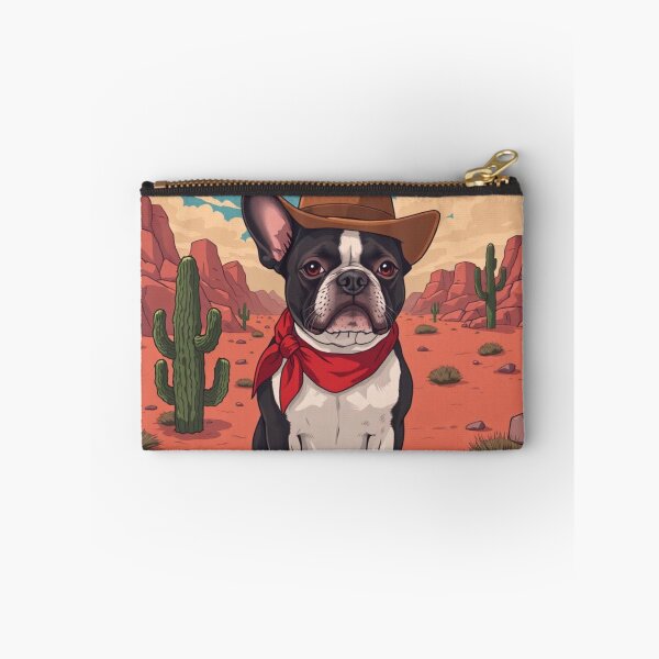Item preview, French Bulldog Cowboy UFO T-Shirt - Retro Western Frenchie Dog  designed and sold by passiveink.