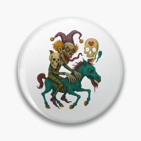 Item preview, Dark Joker's Nightmare Ride | Zany Jester on a Nightmare Steed designed and sold by KARTICK DUTTA.