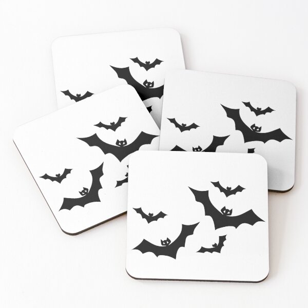 Item preview, Flying Bats Halloween Set - Gothic Black Bat Silhouette Art designed and sold by ArtSparkCo.