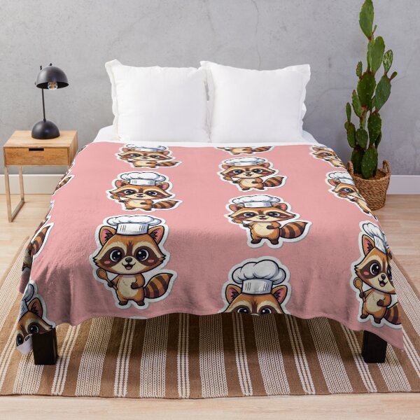 Item preview, Cute Raccoon With Chef Hat Kawaii Kitchen Animal Cooking Culinary Art designed and sold by bvdesignart.