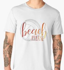 Funny beach quote volleyball Men's Premium T-Shirt