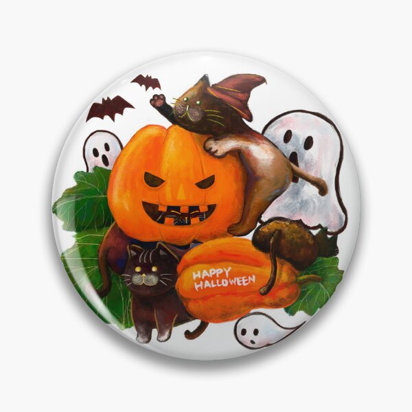 Artikelvorschau, Fröhliches Halloween - miau entworfen und verkauft von brush-magic-.