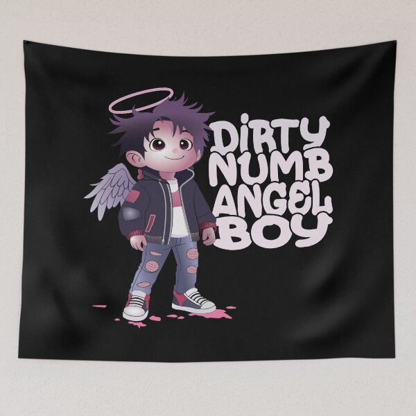 Item preview, Dirty Numb Angel Boy – Cute Grunge Angel Character Design designed and sold by DG-ShopLT.