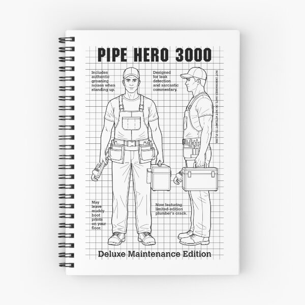 Item preview, Funny Plumber Joke Action Figure Pipe Hero Plumbing Wrench designed and sold by GrandeDuc.