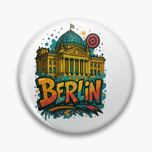 Item preview, Reichstag BERLIN - Vibrant Graffiti City Design designed and sold by Earth Celebration Designs.
