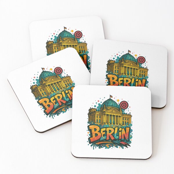 Item preview, Reichstag BERLIN - Vibrant Graffiti City Design designed and sold by Earth Celebration Designs.