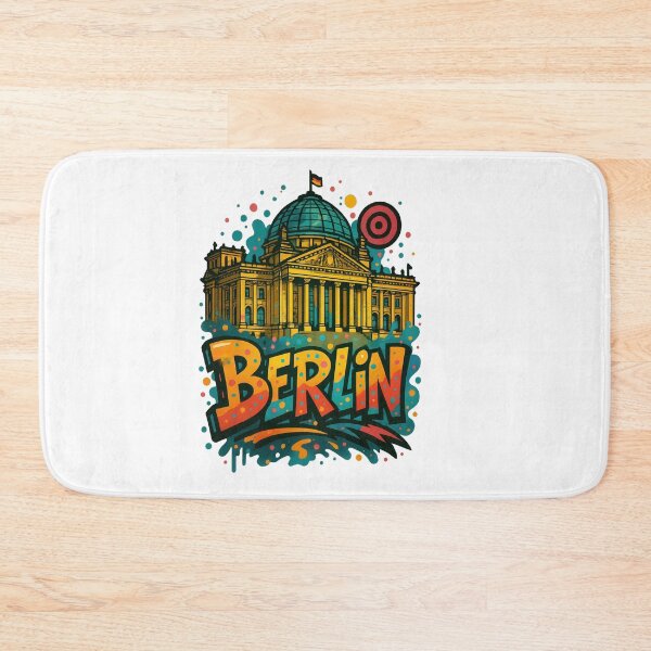 Item preview, Reichstag BERLIN - Vibrant Graffiti City Design designed and sold by Earth Celebration Designs.