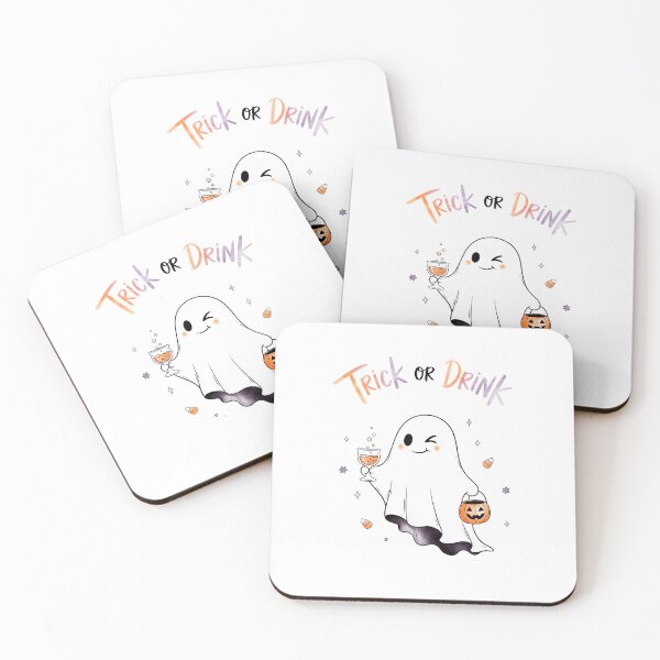 Item preview, Trick or Drink Ghost Halloween designed and sold by paulrommer.