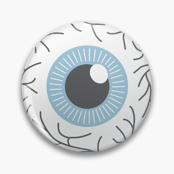 Item preview, Cute Kawaii Pastel Blue Halloween Bloody Eyeball designed and sold by storieslanguage.