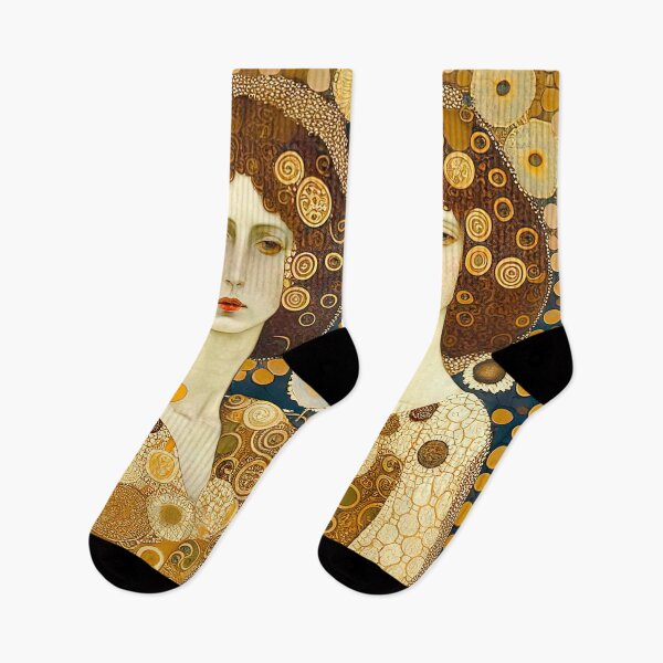 Item preview, Art Nouveau Painting Two Sibillas -Mystical Sisters Inspired By Gustav Klimt designed and sold by LanaGustavsson.