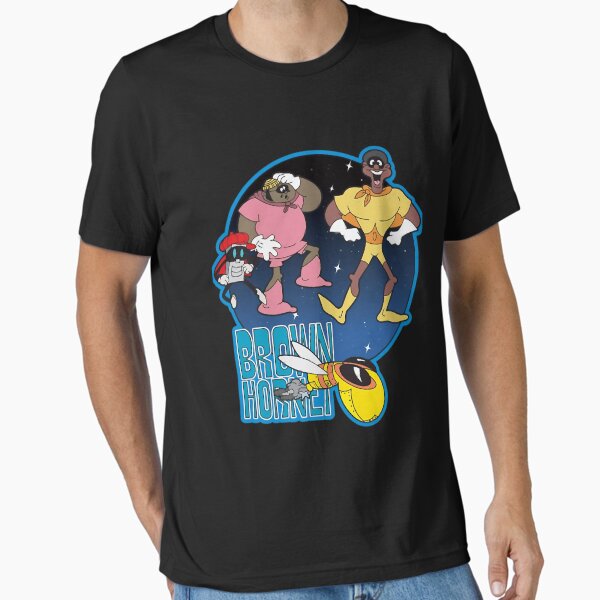 TOP KOALA TEE The Brown Hornet Fat Albert T-Shirt - Retro 70s Cartoon Graphic Tee Unisex Cotton