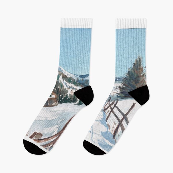 Item preview, Walking on the snowy hill designed and sold by SoupSouka.