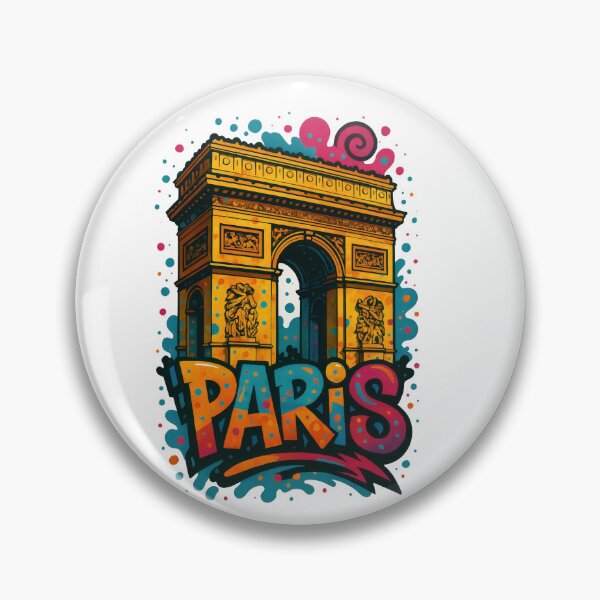 Artikelvorschau, Arc de Triomphe PARIS - Vibrant Graffiti City Design entworfen und verkauft von Earth Celebration Designs.