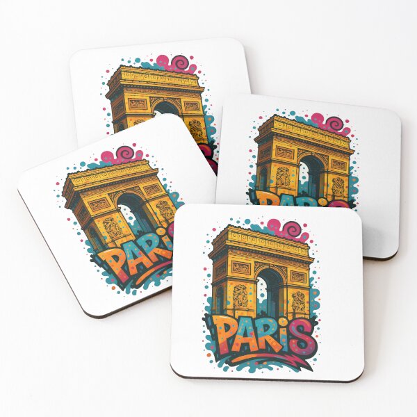 Item preview, Arc de Triomphe PARIS - Vibrant Graffiti City Design designed and sold by Earth Celebration Designs.