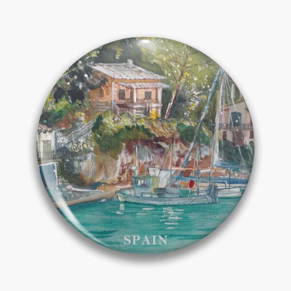 Item preview, Mallorca Spain Summer Vacation Watercolor designed and sold by SoupSouka.