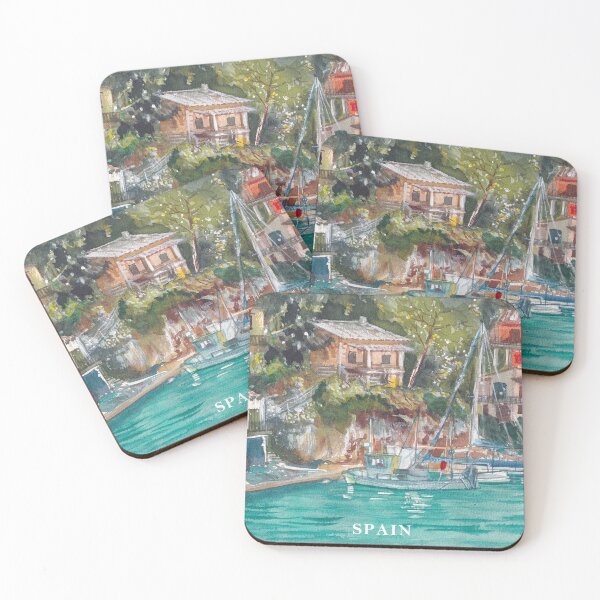 Item preview, Mallorca Spain Summer Vacation Watercolor designed and sold by SoupSouka.