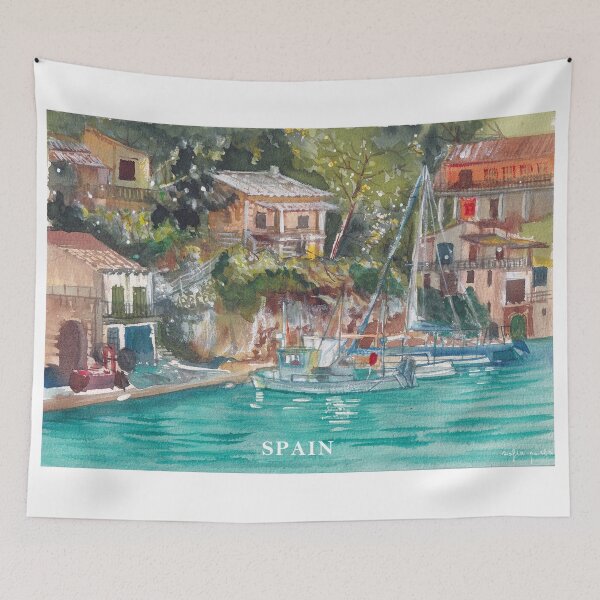 Item preview, Mallorca Spain Summer Vacation Watercolor designed and sold by SoupSouka.