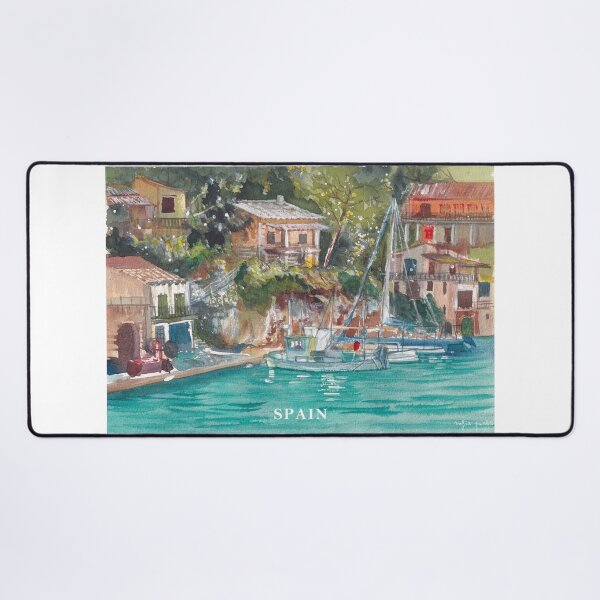 Item preview, Mallorca Spain Summer Vacation Watercolor designed and sold by SoupSouka.