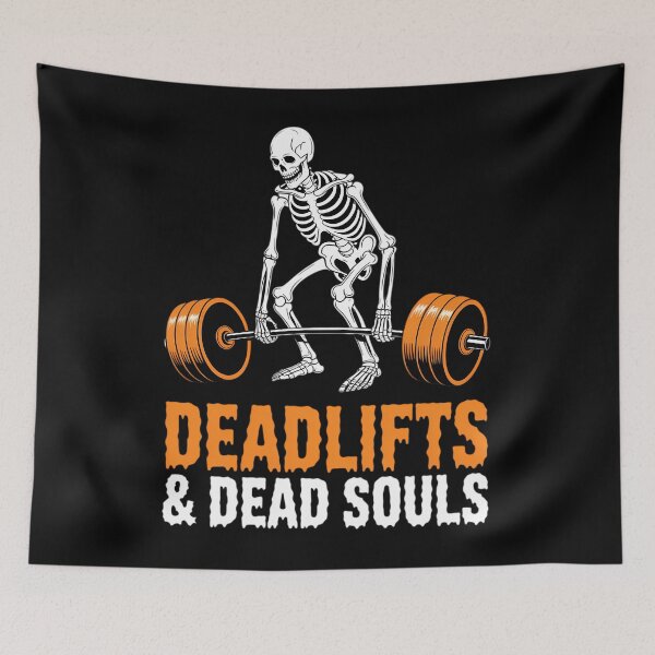 Item preview, Deadlifts & Dead Souls Halloween Gym designed and sold by Sunset4Bones.