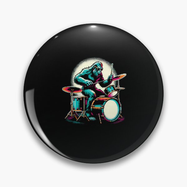 Item preview, Bigfoot Sasquatch Playing Drums Teacher Drummer Novelty Funny Drummer designed and sold by BryanGray.