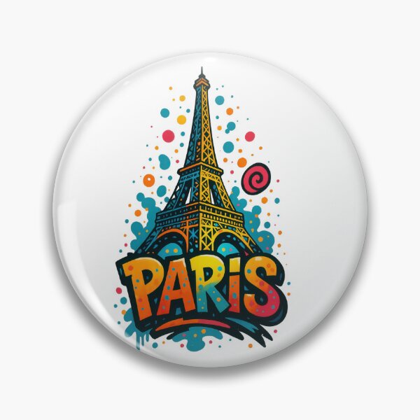 Artikelvorschau, Eiffelturm PARIS - Vibrant Graffiti City Design entworfen und verkauft von Earth Celebration Designs.