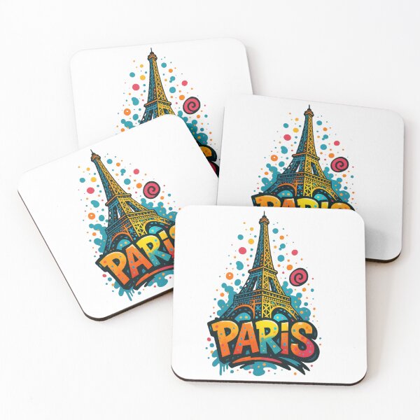 Item preview, Eiffel Tower PARIS - Vibrant Graffiti City Design designed and sold by Earth Celebration Designs.