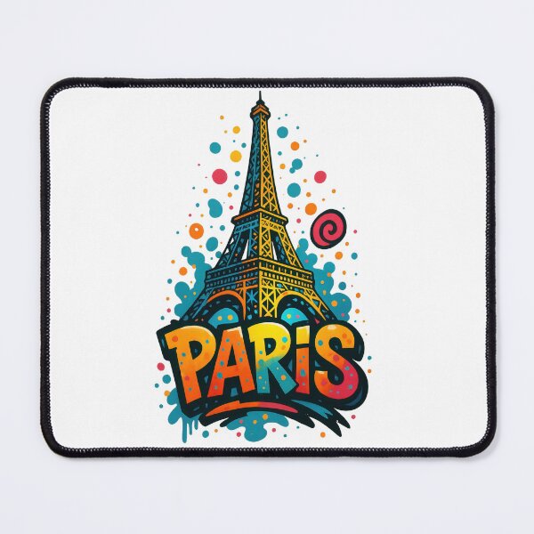 Item preview, Eiffel Tower PARIS - Vibrant Graffiti City Design designed and sold by Earth Celebration Designs.