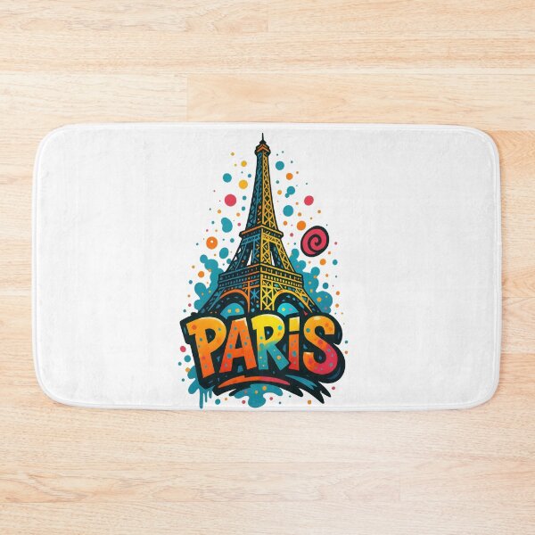 Item preview, Eiffel Tower PARIS - Vibrant Graffiti City Design designed and sold by Earth Celebration Designs.