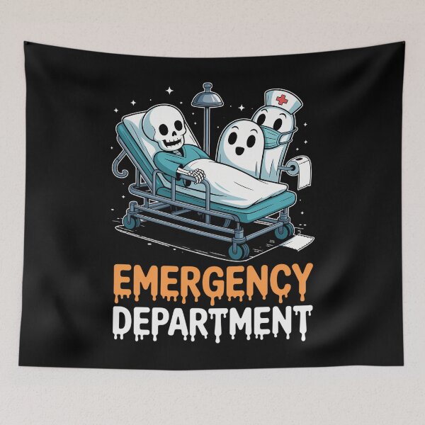 Item preview, ER nurse shirt halloween ER boo crew Emergency Department designed and sold by LeeEvans222.