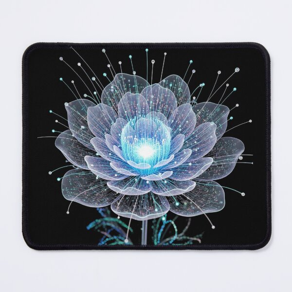 Item preview, Ethereal Bloom – Quantum Flora Glitch Art designed and sold by trend-forge.