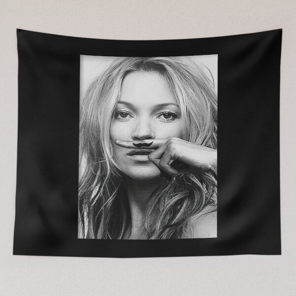 Item preview, Kate Mosss Mustache Blacks And White Photograph designed and sold by Tamancetic.