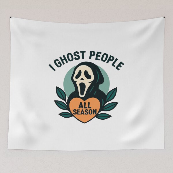 Item preview, I Ghost People Cartoon Ghostface Illustration designed and sold by RuweisVibes.