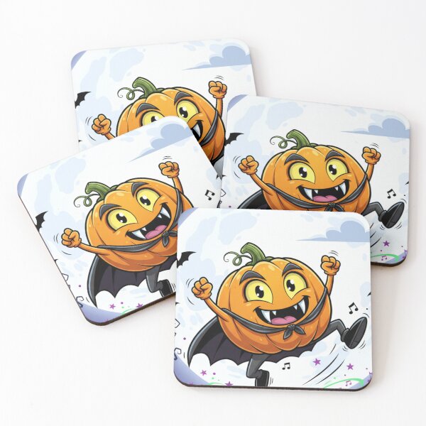 Item preview, Vampire Pumpkin Cartoon Design | Cute Halloween Dracula Jack-o'-Lantern Art designed and sold by CopyPasteCommit.