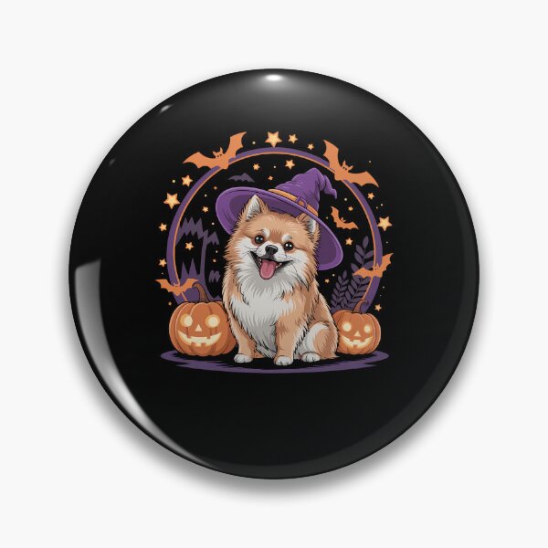 Artikelvorschau, Eurasier Hund Whitch Hut Halloween Kürbis Spooky Happy entworfen und verkauft von LeeEvans222.