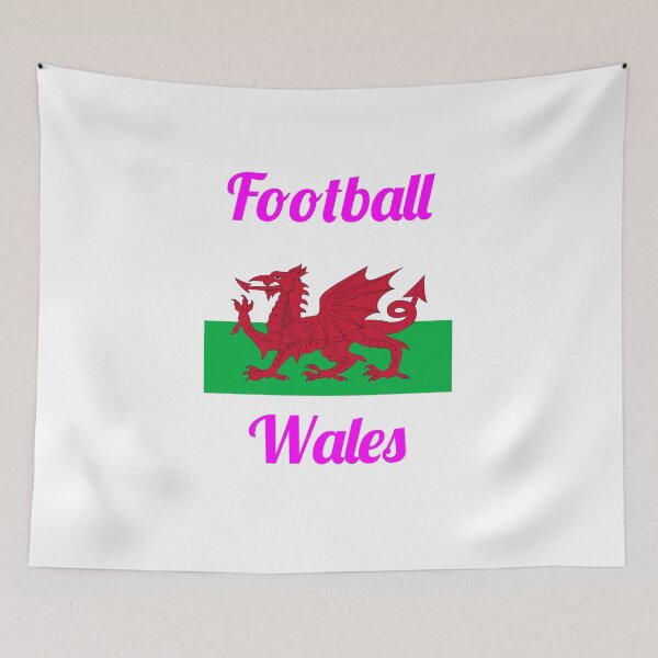 Item preview, Wales Football Flag – Welsh Soccer Supporter Red Dragon Pride designed and sold by Fleetwood1994.