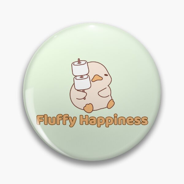 Item preview, Cute Kawaii Duck with Marshmallow — “Puffy Happiness” Chibi Cartoon designed and sold by Moon's Arts.