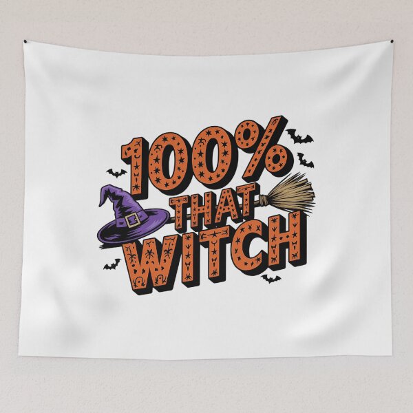 Item preview, 100% that witch happy halloween designed and sold by Sunset4Bones.