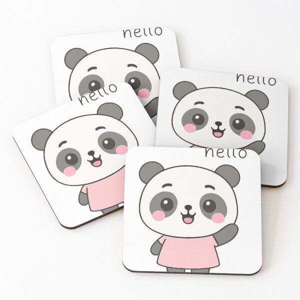 Item preview, Cute Ponda Hello Wave designed and sold by The Daily Sketchbook .