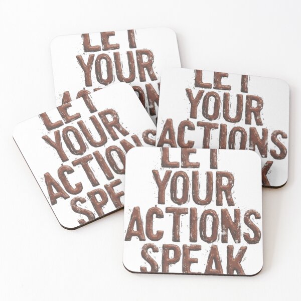 Item preview, Let Your Actions Speak Bold Minimalist Quote designed and sold by Life Quotes.