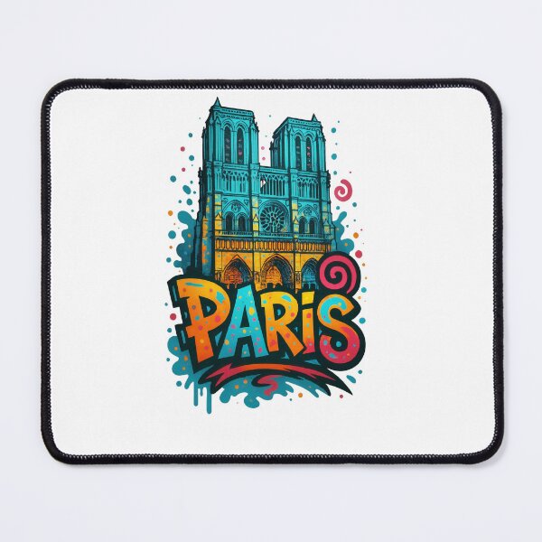 Item preview, Notre Dame PARIS - Vibrant Graffiti City Design designed and sold by Earth Celebration Designs.