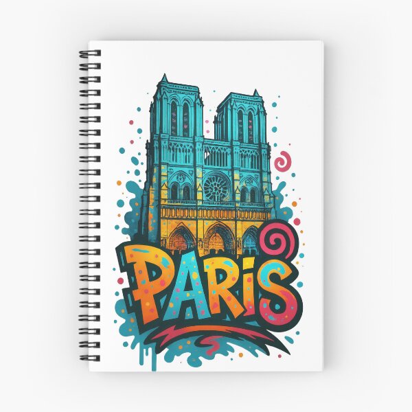 Item preview, Notre Dame PARIS - Vibrant Graffiti City Design designed and sold by Earth Celebration Designs.