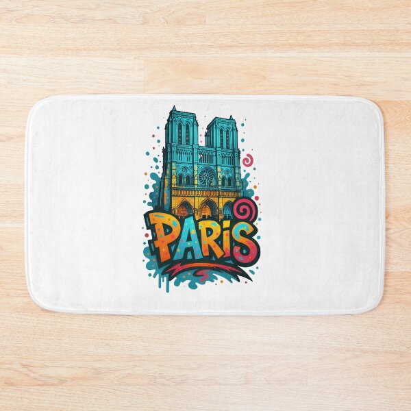 Item preview, Notre Dame PARIS - Vibrant Graffiti City Design designed and sold by Earth Celebration Designs.