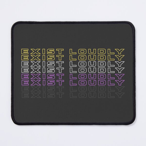 Item preview, Exist Loudly - Nonbinary Pride designed and sold by martysnotnaked.