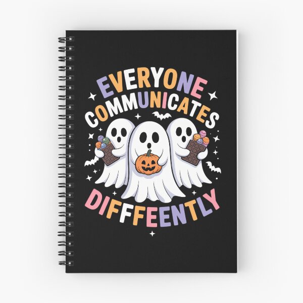 Item preview, Everyone Communicates Differently Halloween Autism Teacher designed and sold by LeeEvans222.