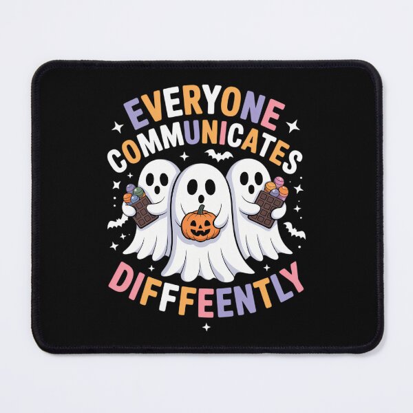 Item preview, Everyone Communicates Differently Halloween Autism Teacher designed and sold by LeeEvans222.