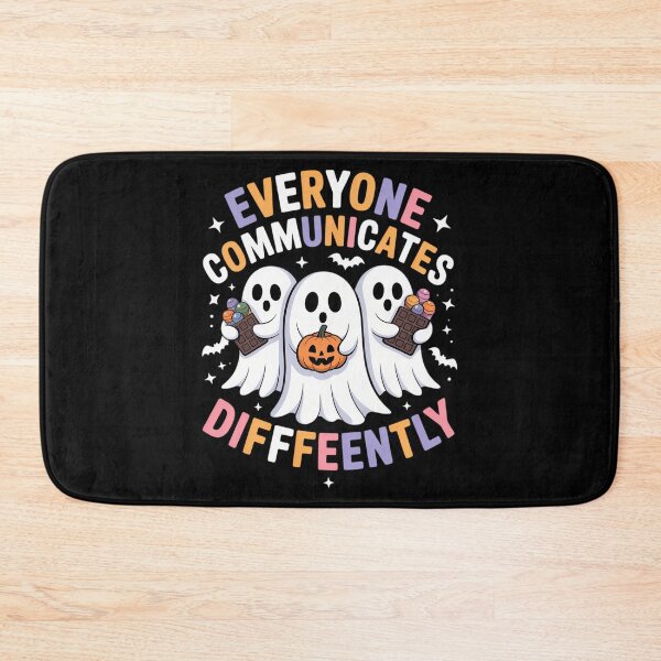 Item preview, Everyone Communicates Differently Halloween Autism Teacher designed and sold by LeeEvans222.