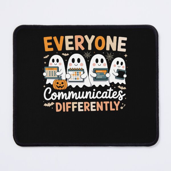Item preview, Everyone Communicates Differently Halloween SLP Sped Teacher designed and sold by LeeEvans222.