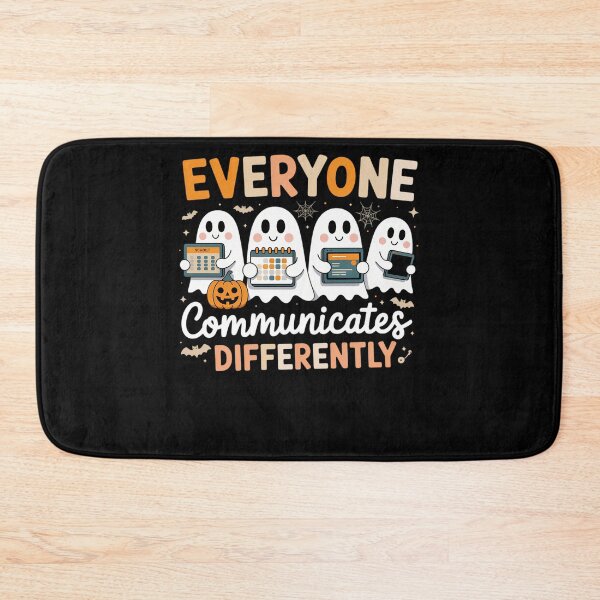 Item preview, Everyone Communicates Differently Halloween SLP Sped Teacher designed and sold by LeeEvans222.
