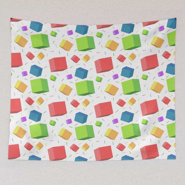 Item preview, Colorful cubes pattern designed and sold by mrhighsky.